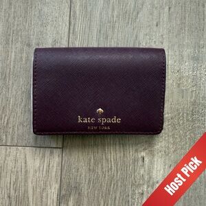 Kate Spade Purple Mini Card Wallet